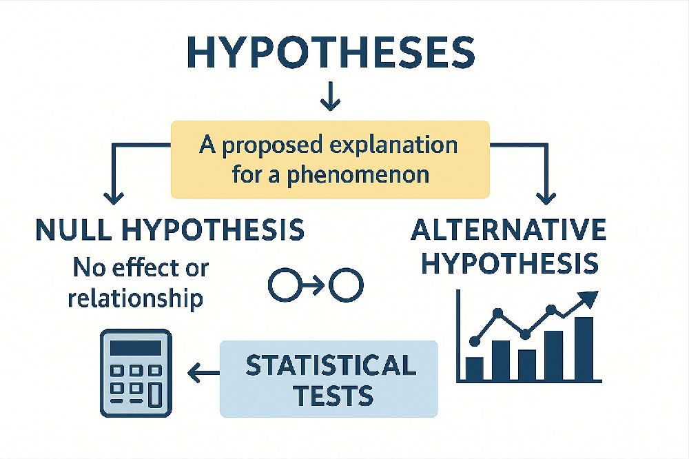 Illustration of Hypotheses and Statistical Tests